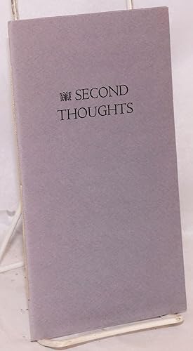 Second Thoughts