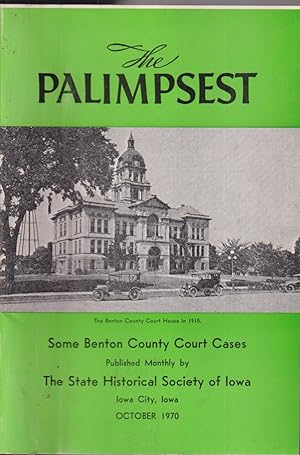 Imagen del vendedor de Iowa Palimpsest Magazine: Some Benton County Court Cases a la venta por Jonathan Grobe Books