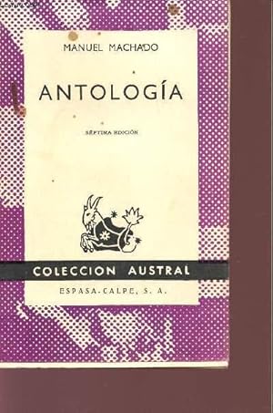 Imagen del vendedor de ANTOLOGIA - COLECCION AUSTRAL. a la venta por Le-Livre