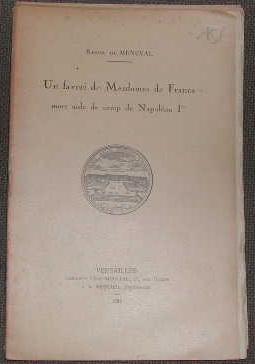 Bild des Verkufers fr Un favori de mesdames de France, mort aide de camp de Napolon Ier. zum Verkauf von alphabets