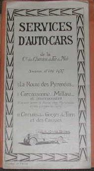 Services d'auto-cars de la Cie des chemins de fer du midi.