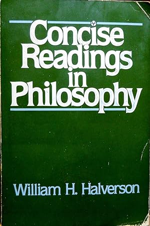 Seller image for CONCISE READINGS IN PHILOSOPHY. for sale by Legacy Books
