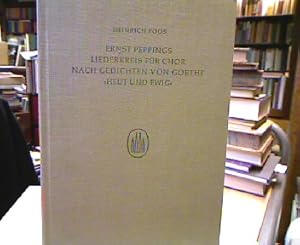 Bild des Verkufers fr Ernst Peppings Liederkreis fr Chor nach Gedichten von Goethe "Heut und Ewig". Studien zum Personalstil des Komponisten. (=Berliner Studien zur Musikwissenschaft, Bd. 9). zum Verkauf von Antiquariat Michael Solder