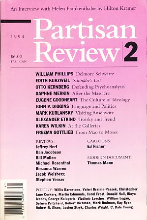 Image du vendeur pour Partisan Review 2, 1994. Volume LXI Number 2. mis en vente par Fundus-Online GbR Borkert Schwarz Zerfa