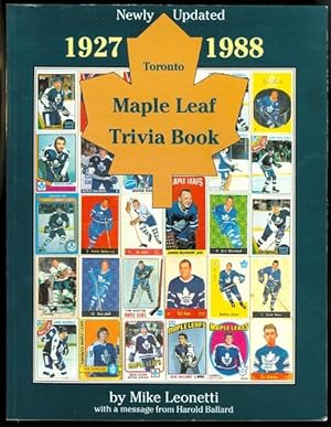 TORONTO MAPLE LEAF TRIVIA BOOK 1927-1988.