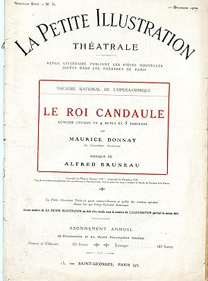 LE ROI CANDAULE. Comédie lyrique en 4 actes et 5 tableaux. . Musique de Alfred BRUNEAU