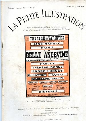 Imagen del vendedor de LA BELLE ANGEVINE. Comdie en trois actes. a la venta por Librairie CLERC