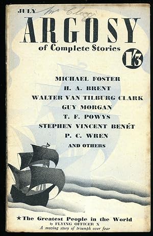 Image du vendeur pour Argosy | The Short Story Magazine of Complete Stories | Volume V Number 6 | July 1944 | The Greatest People in the World mis en vente par Little Stour Books PBFA Member