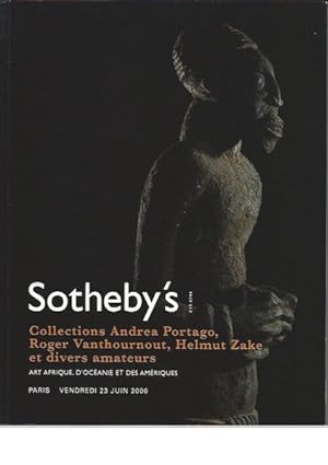 (Auction Catalogue) Sotheby's, June 23, 2006. AFRIQUE, OCEANIE, ET DES AMERIQUES: COLLECTIONS OF ...