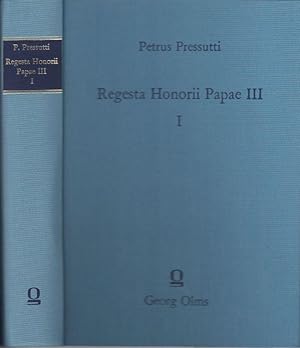 Seller image for Regesta Honorii Papae III. for sale by Antiquariat Bcheretage