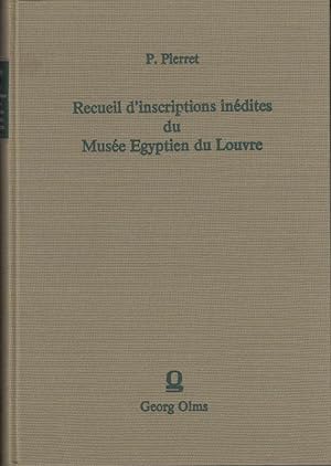 Recueil d`inscriptions inédites du Musée Egyptien du Louvre. Zwei Teile in einem Band.