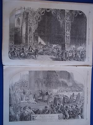 Image du vendeur pour The Illustrated London News (Two Numbers Double Issue: Vol. XXII Nos. 606 and 607, February 5, 1853) With Imperial Marriage Supplement (Napoleon III) mis en vente par Bloomsbury Books