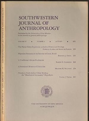 Seller image for The Plains Vision Experience: in Southwestern Journal of Anthropology Volume 27, Number 3 for sale by The Book Collector, Inc. ABAA, ILAB