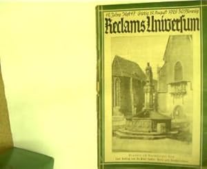 Reclams Universum, Heft 47, 19. August 1926, 42. Jahrgang, Moderne illustrierte Wochenschrift,