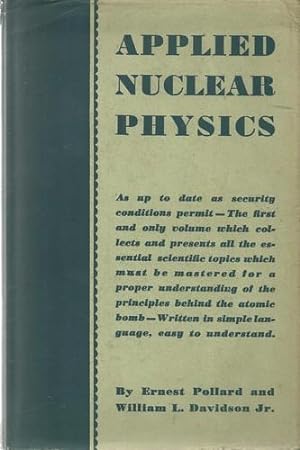 Seller image for Applied Nuclear Physics. for sale by Saintfield Antiques & Fine Books