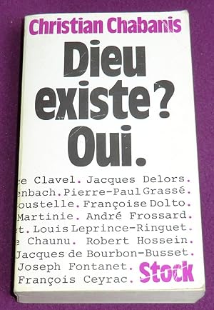 Seller image for DIEU EXISTE ? OUI. for sale by LE BOUQUINISTE