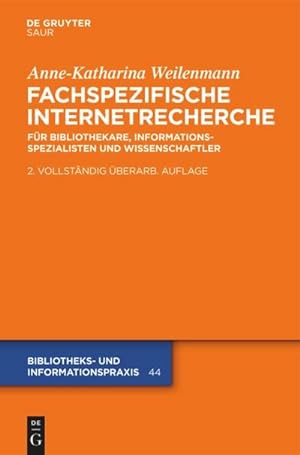 Seller image for Fachspezifische Internetrecherche : Fr Bibliothekare, Informationsspezialisten und Wissenschaftler for sale by AHA-BUCH GmbH