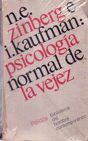 Imagen del vendedor de PSICOLOGIA NORMAL DE LA VEJEZ a la venta por Buenos Aires Libros