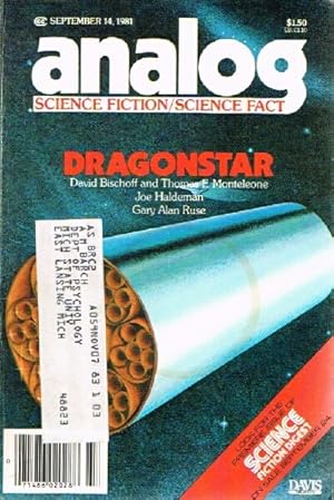 Seller image for Analog: Science Fiction/Science Fact (Vol. CI, No. 10, September 14, 1981) for sale by Round Table Books, LLC