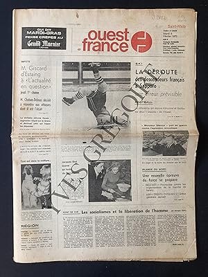 OUEST FRANCE-MARDI 8 FEVRIER 1972