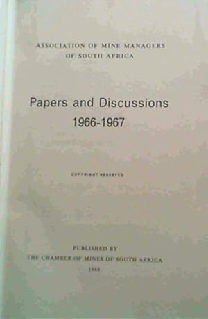 Imagen del vendedor de Papers & Discussions 1966- 1967 a la venta por Chapter 1