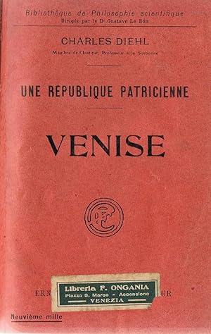 Seller image for UNE RPUBLIQUE PATRICIENNE. VENISE. for sale by Librera Torren de Rueda