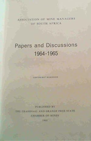 Imagen del vendedor de Papers & Discussions 1964- 1965 a la venta por Chapter 1