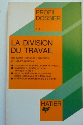 Seller image for La division du travail for sale by librairie philippe arnaiz