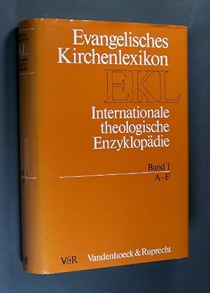 Seller image for Evangelisches Kirchenlexikon. Internationale theologische Enzyklopdie. Band 1: A-F. - Herausgegeben von Erwin Fahlbusch, Jan Milic Lochman, John Mbiti, Jaroslav Pelikan und Lukas Vischer. In Zusammenarbeit mit Ulrich Becker, Eugene Brand, Faith E. Burgess, Garsten Colpe, Hans-Werner Gensichen, Heimo Hofmeister, Hubertus G. Hubbeling, Anastasios Kallis, Leo Laeyendecker, Ekkehard Mhlenberg, Hans-Jrgen Prien, Dietrich Ritschi, Jrgen Roloff, Joachim Scharfenberg, Traugott Schfthaler, Rudolf Smend und Albert Stein. - for sale by Antiquariat Kretzer