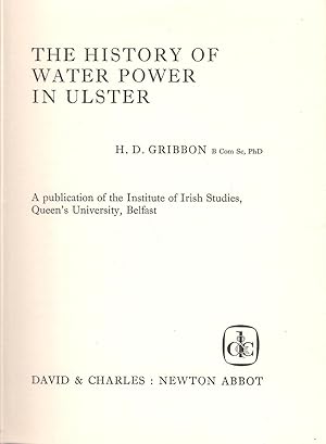 Seller image for The History of Water Power in Ulster for sale by Michael Moons Bookshop, PBFA