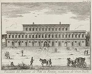 Facciata del Palazzo de' Pitti in Firenze, residenza de' Gran Duchi.