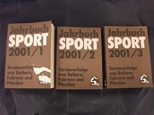 Jahrbuch Sport 2001 /1-3 (3 Bücher!) - Turniererfolge von Reitern, Fahrern und Pferden