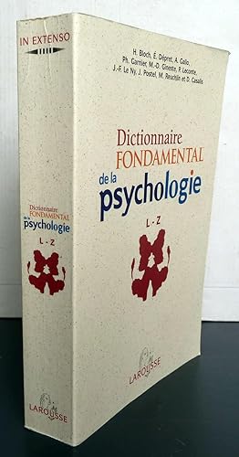 Dictionnaire Fondamental De La Psychologie Tome 2