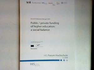 Bild des Verkufers fr Public / private funding of higher education : a social balance. HIS : Forum Hochschule 5 - 2008; zum Verkauf von books4less (Versandantiquariat Petra Gros GmbH & Co. KG)