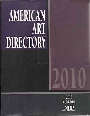 Bild des Verkufers fr The American Art Directory 2010 zum Verkauf von Jonathan Grobe Books