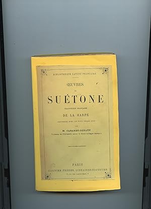 Bild des Verkufers fr OEUVRES DE SUETONE . Traduction franaise de LA HARPE. Refondue avec le plus grand soin par M. Cabaret - Dupaty zum Verkauf von Librairie CLERC