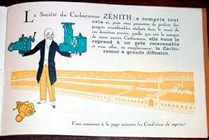 Plaquette publicitaire Carburateur ZENITH