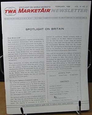 Immagine del venditore per TWA MarketAir Newsletter February, 1968 venduto da Phyllis35