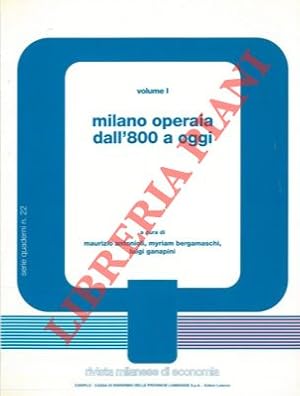 Bild des Verkufers fr Milano operaia dall'800 a oggi. zum Verkauf von Libreria Piani