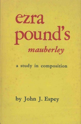Ezra Pound's Mauberley. A study in composition.