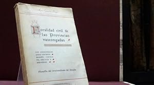 Immagine del venditore per FORALIDAD CIVIL DELAS PROVINCIAS VASCONGADAS GARCIA ROYO LUIS 1952 venduto da LIBRERIA ANTICUARIA SANZ