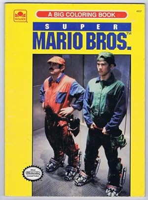 SUPER MARIO BROS. (the Movie) a Big Coloring Book #4037 (Golden Book / Western Publishing; 1993; ...