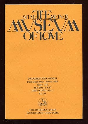 Imagen del vendedor de The Museum of Love a la venta por Between the Covers-Rare Books, Inc. ABAA