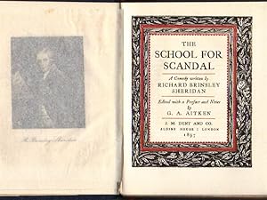 Imagen del vendedor de The School for Scandal a la venta por Clausen Books, RMABA