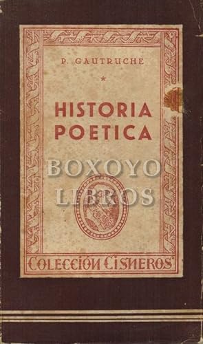 Immagine del venditore per Historia potica venduto da Boxoyo Libros S.L.