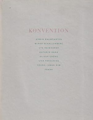 Imagen del vendedor de Konvention. Katalog der Ausstellung vom 11.5. - 27.5.1996 Braunschweig. a la venta por Antiquariat Carl Wegner