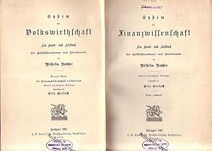 Bild des Verkufers fr System der Finanzwissenschaft. (= System der Volkswirtschaft : Ein Hand- und Lesebuch fr Geschftsmnner und Studierende. Bd. 4). zum Verkauf von Antiquariat Carl Wegner