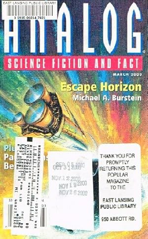 Imagen del vendedor de Analog: Science Fiction/Science Fact (Vol. CXX, No. 3, March 2000) a la venta por Round Table Books, LLC