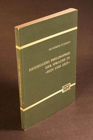 Seller image for Heideggers Philosophie der Sprache in "Sein und Zeit" und ihre philosophisch-theologischen Wurzeln. for sale by Steven Wolfe Books