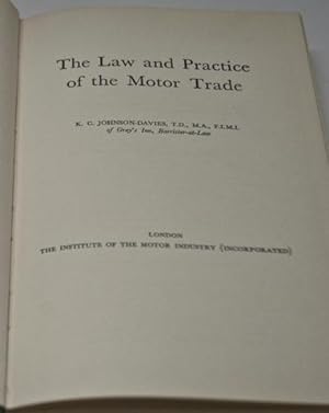 The Law and Practice of the Motor Trade